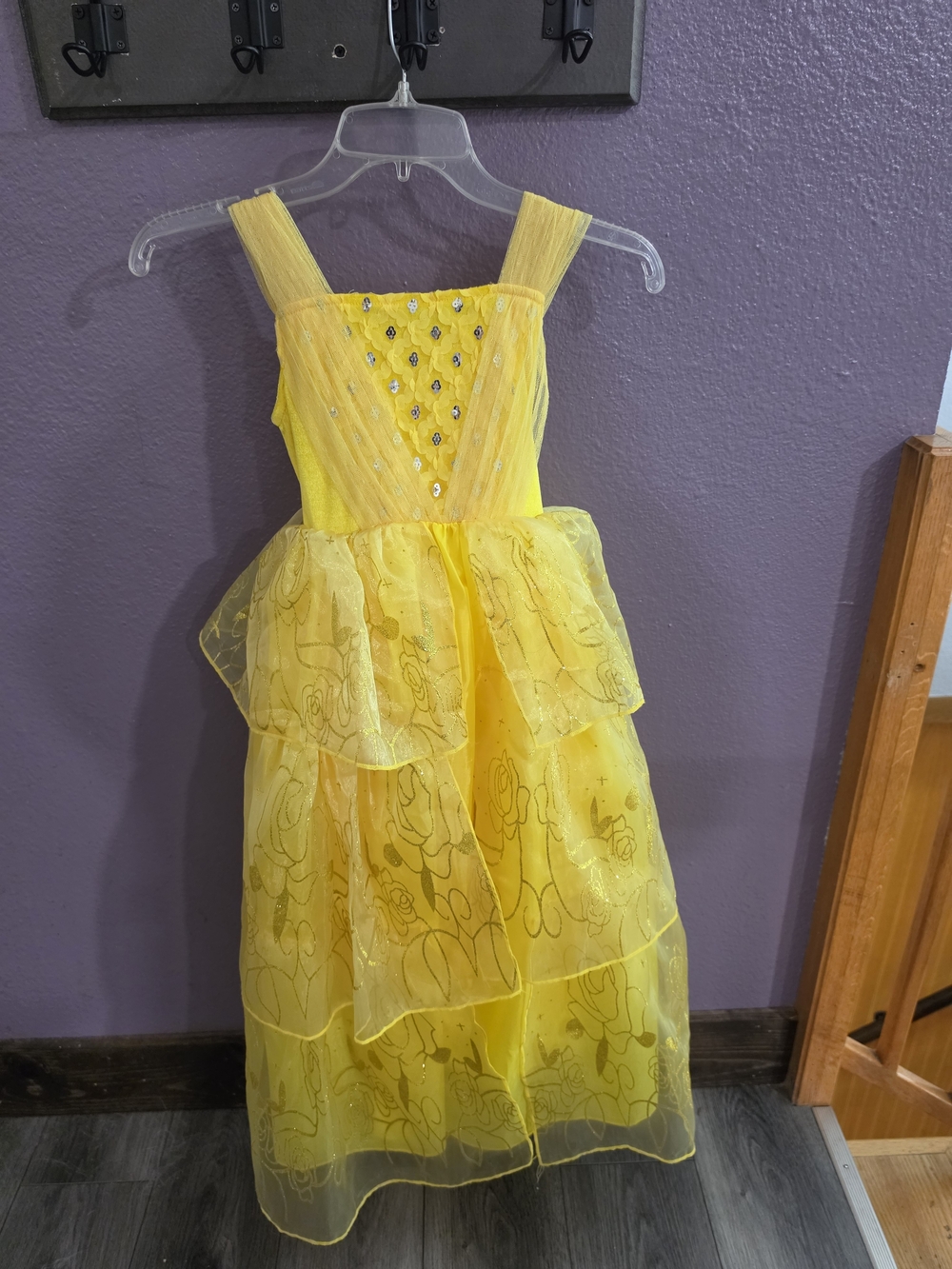 Yellow Sparkle Tulle Kids Dress